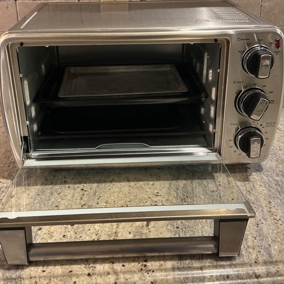 Oster Stainless Steel 6 Slice Toaster Oven – Bake Broil Toast Warm, Turbo, Works - Picture 5 of 14